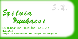 szilvia munkacsi business card